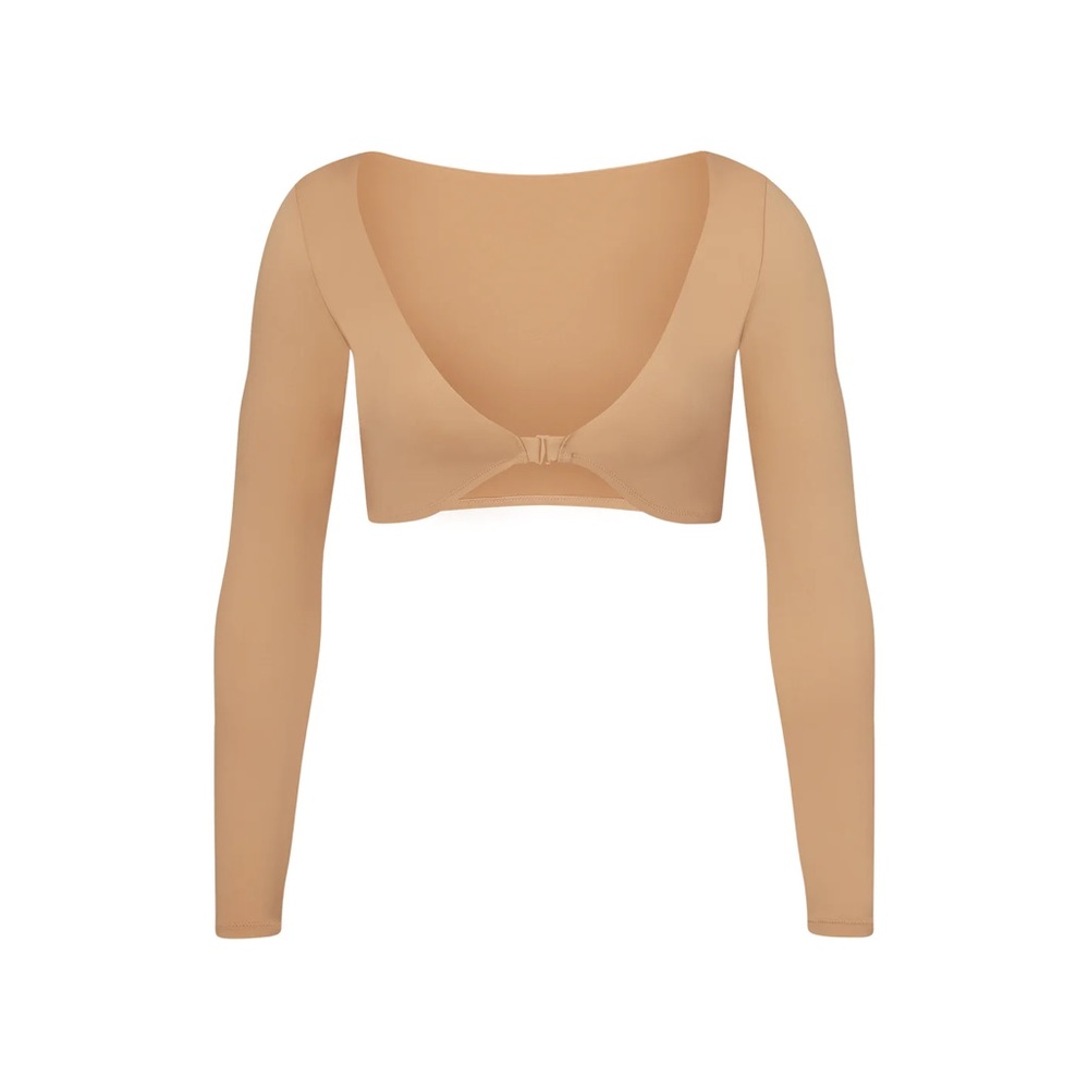 SKIMS SWIM LONG SLEEVE SHRUG | OCHRE
OCHRE